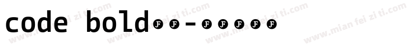 code bold字体字体转换